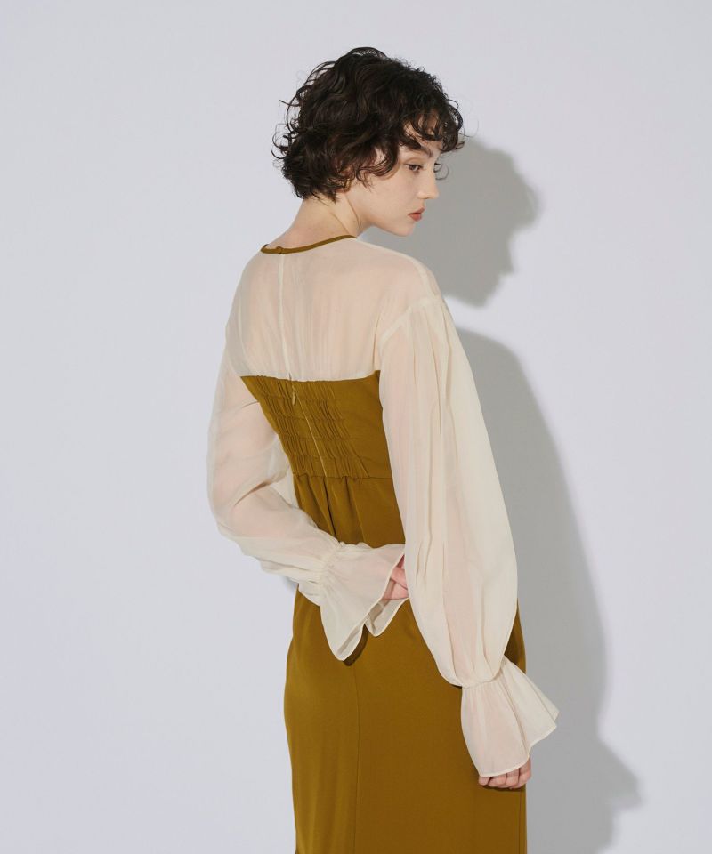 draped bustier dress | ANDRESD