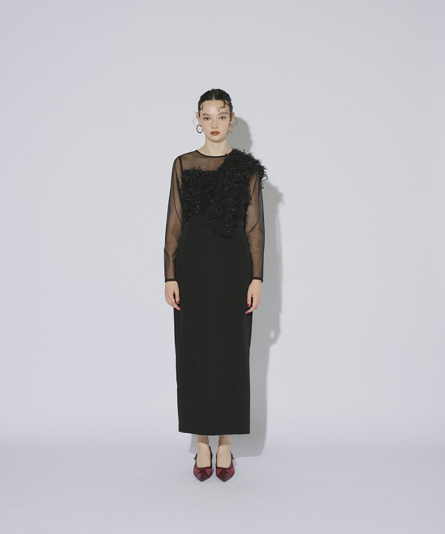 fringe glitter knot dress | ANDRESD