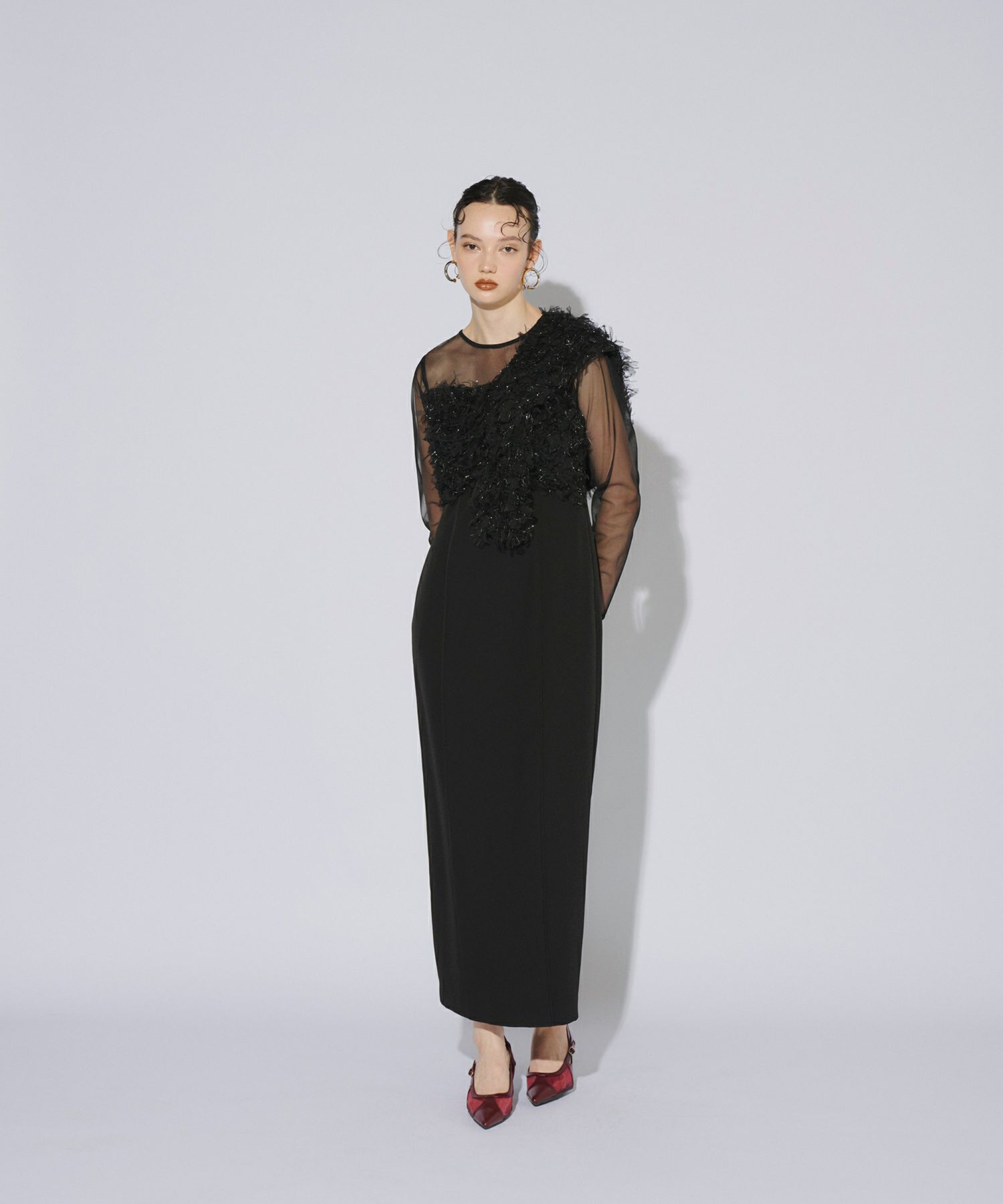fringe glitter knot dress | ANDRESD