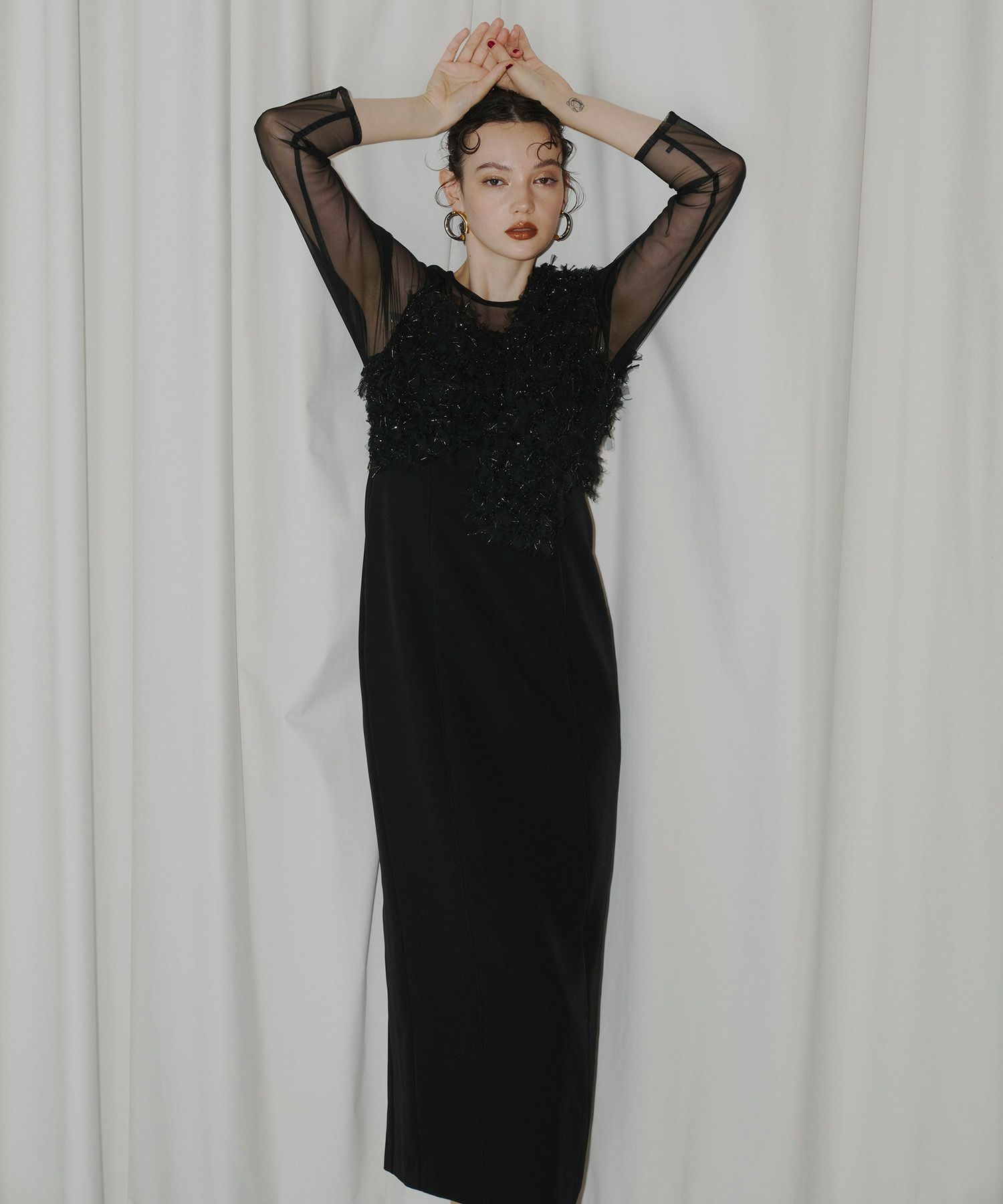 fringe glitter knot dress | ANDRESD