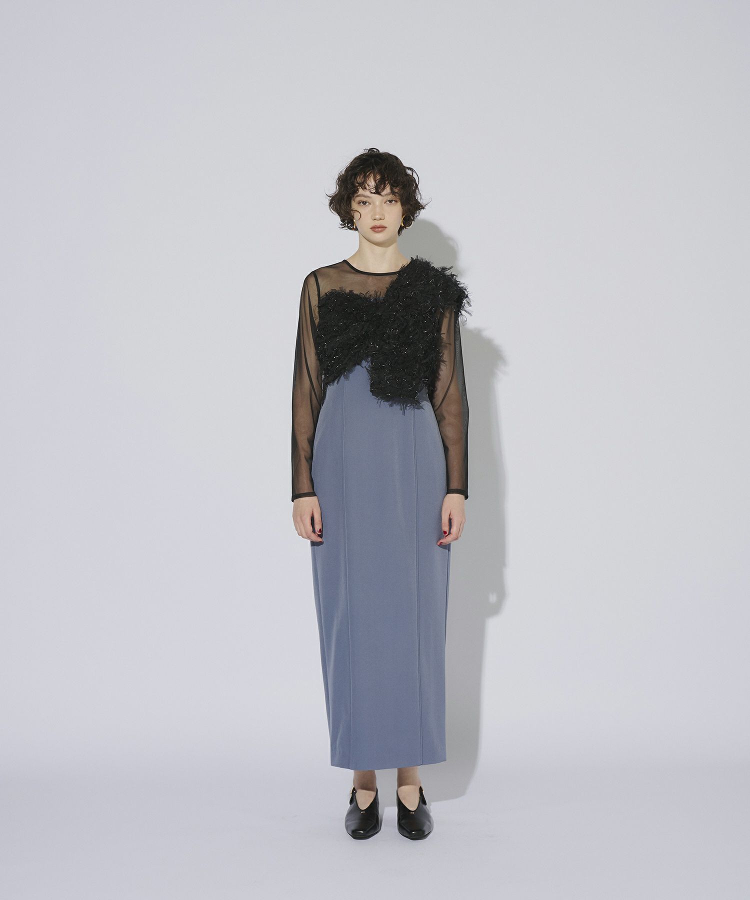 fringe glitter knot dress | ANDRESD