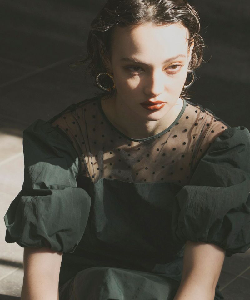 decollete dot dress | ANDRESD