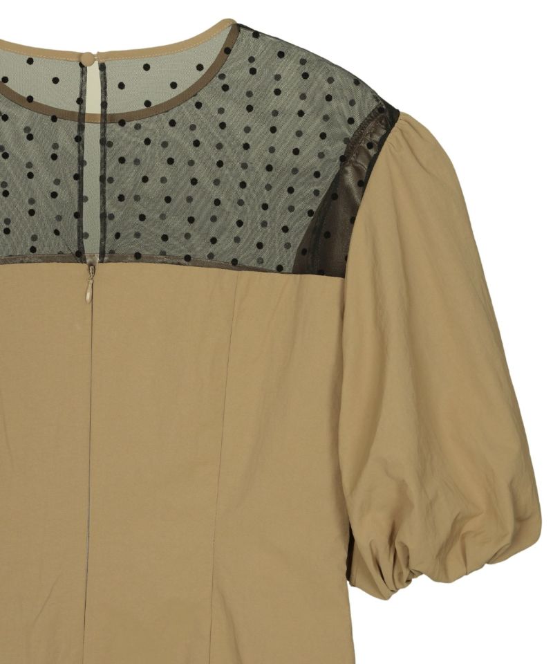 decollete dot dress | ANDRESD