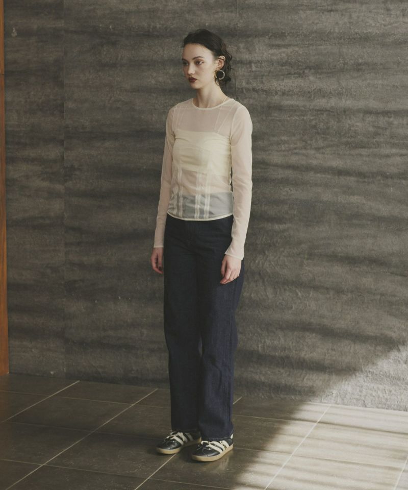 トップス ANDRESD corset style sheer tops | ANDRESD