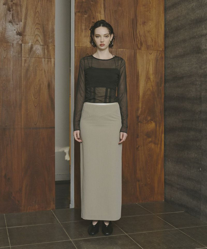 pinstripe peplum setup dress | ANDRESD