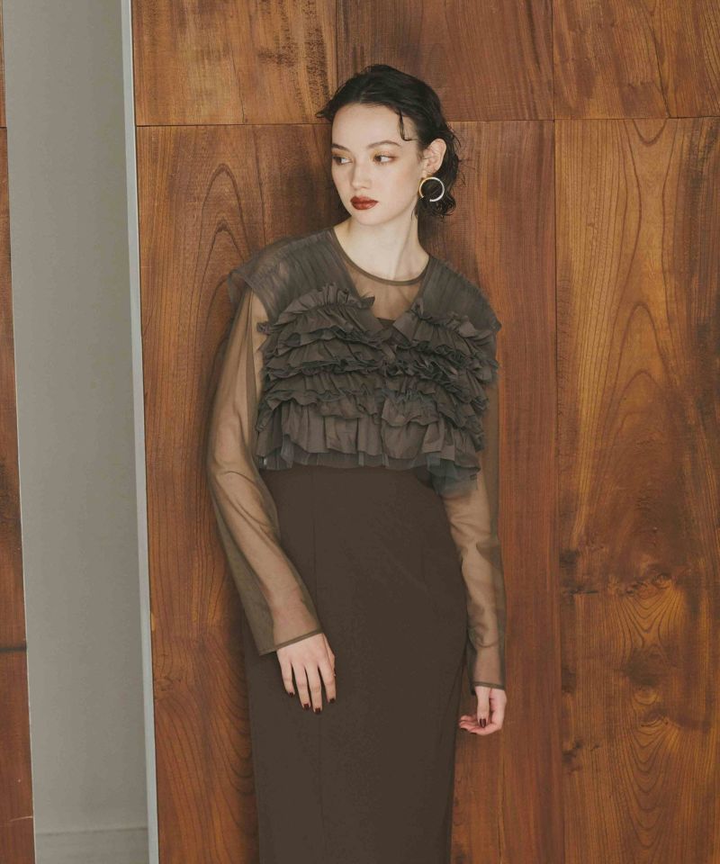 スーツ・フォーマル・ドレス andresd taffeta tulle vest set dress taffeta tulle vest set dress | ANDRESD