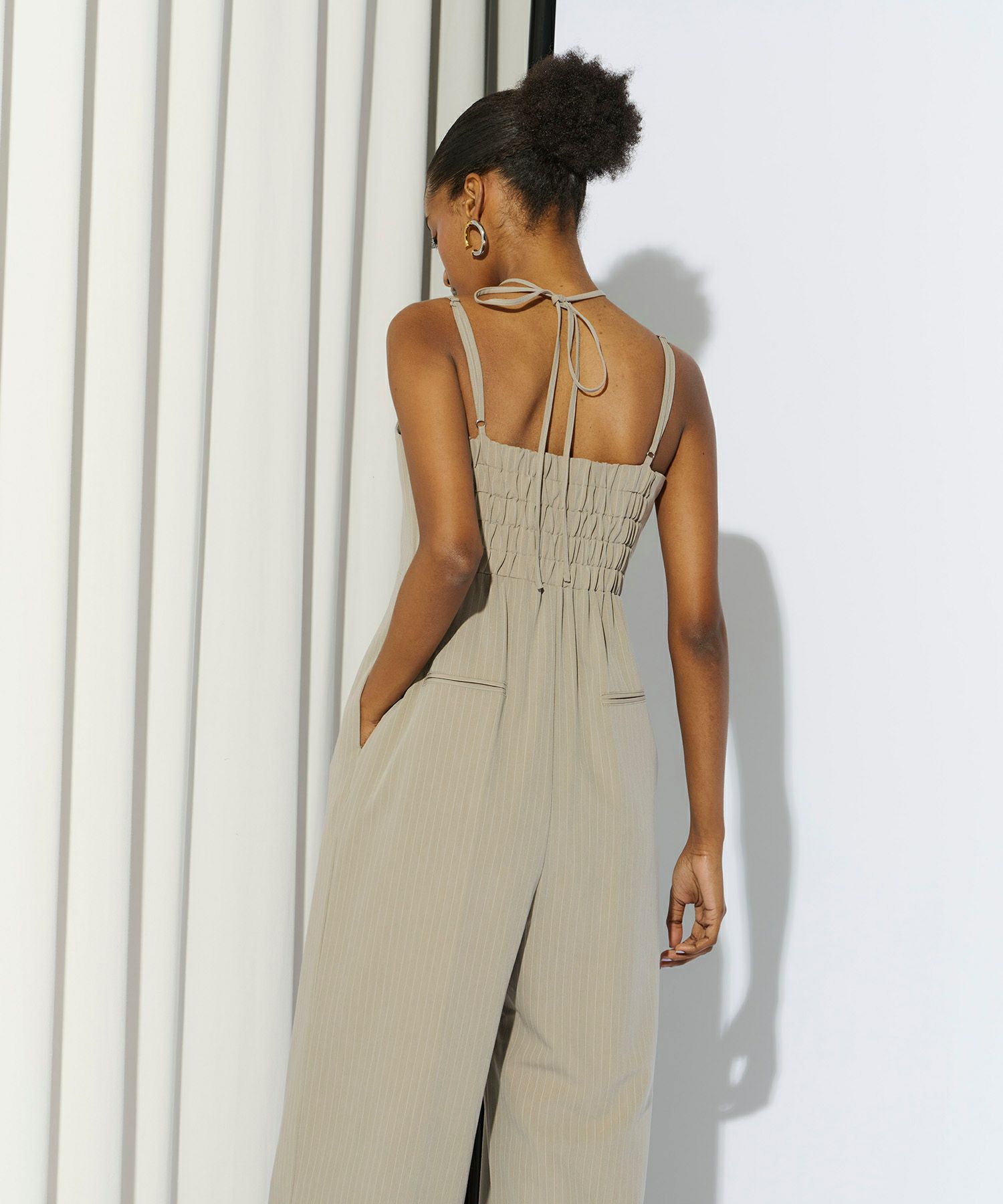 pinstripe all in one dress | ANDRESD