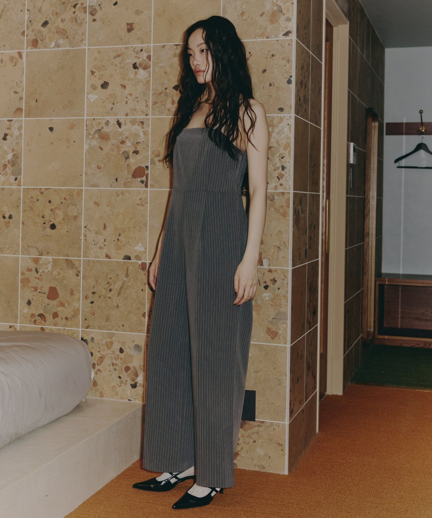 pinstripe all in one dress | ANDRESD