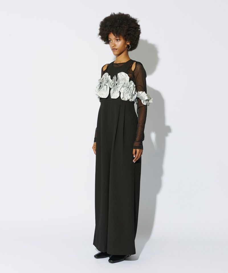 ruffled bustier pants dress | ANDRESD