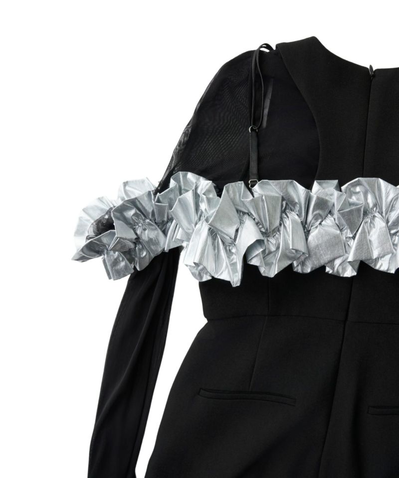 ruffled bustier pants dress | ANDRESD