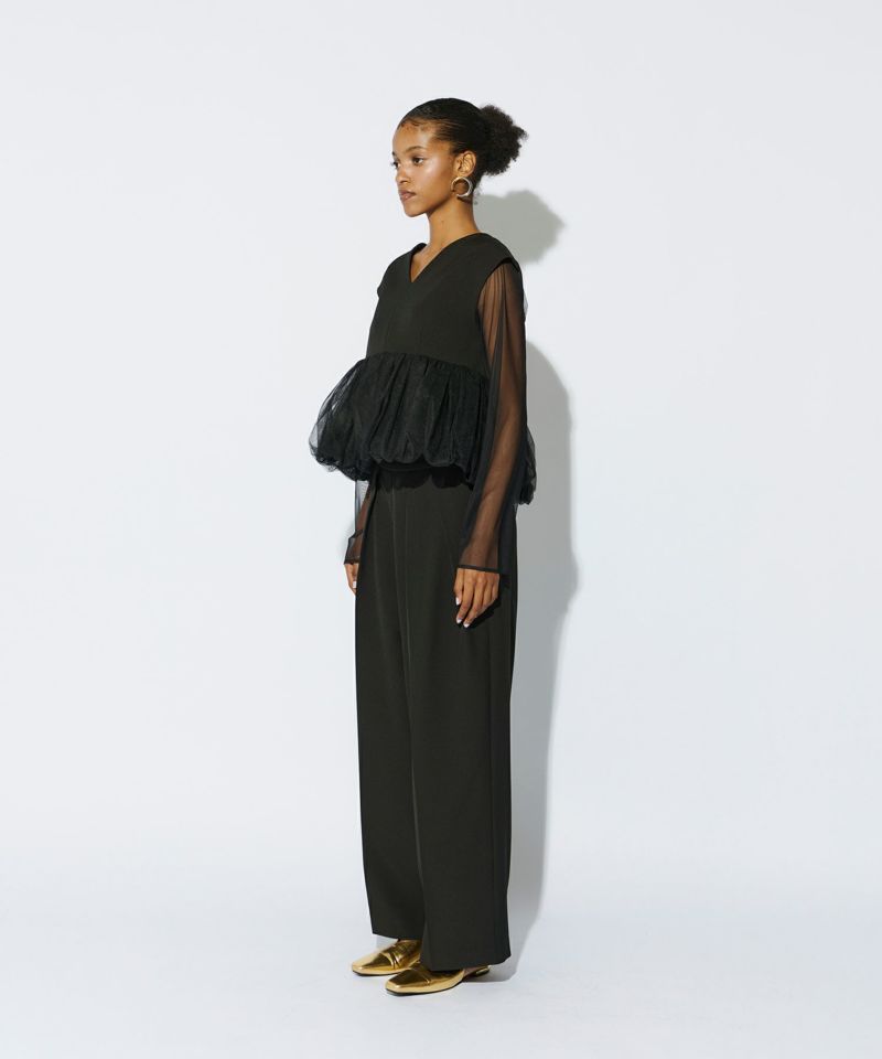 スーツ・フォーマル・ドレス ANDRESD /peplum tulle set up pants dress peplum tulle set up pants dress | ANDRESD