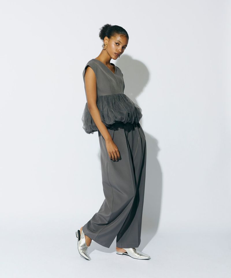 スーツ・フォーマル・ドレス ANDRESD /peplum tulle set up pants dress peplum tulle set up pants dress | ANDRESD