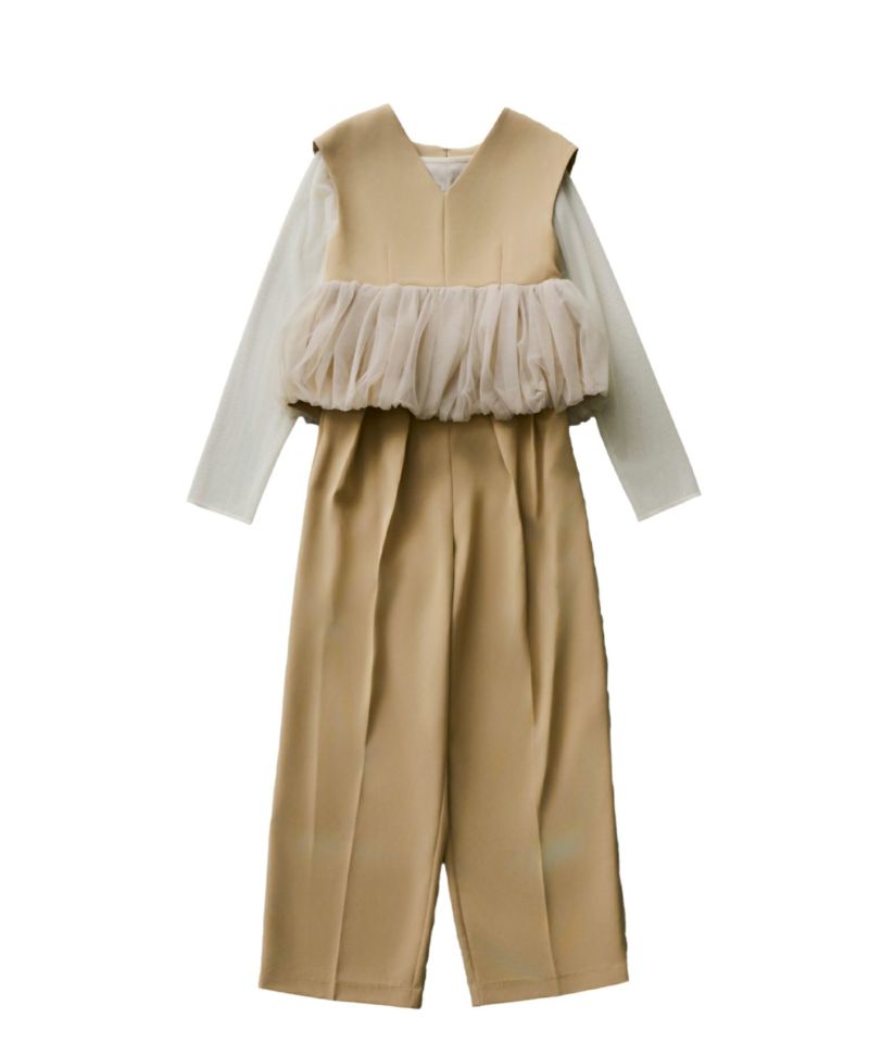 スーツ・フォーマル・ドレス ANDRESD /peplum tulle set up pants dress peplum tulle set up pants dress | ANDRESD