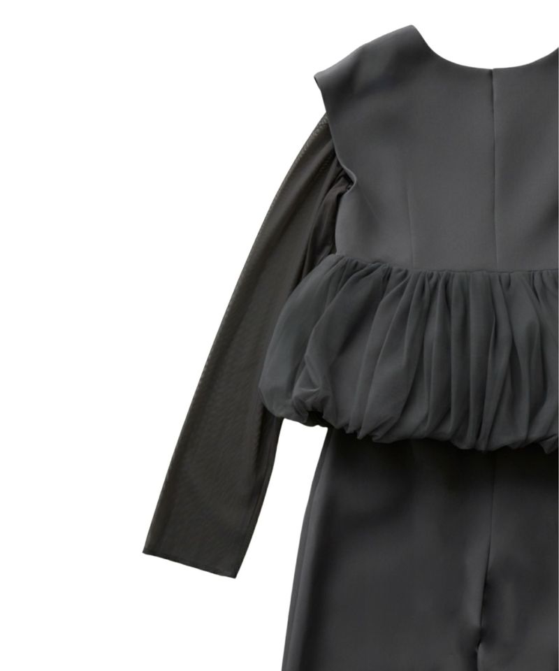 peplum tulle set up pants dress | ANDRESD