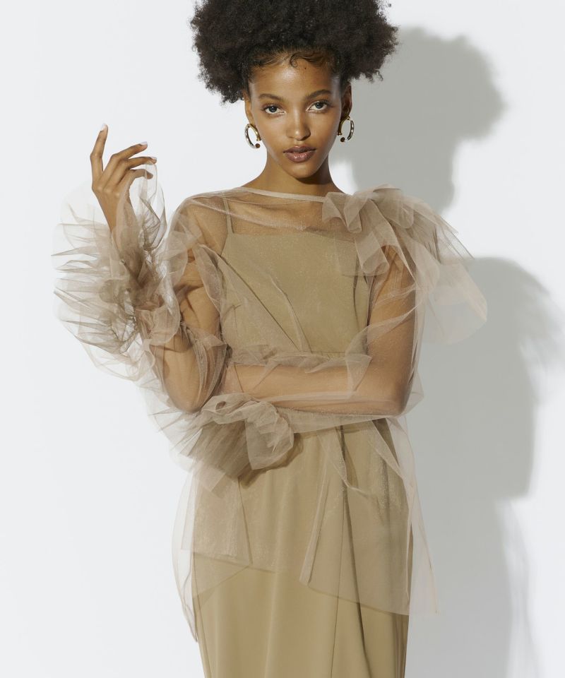 値引き中✨【andresd】Blooming Tulle Dress blooming tulle dress | ANDRESD