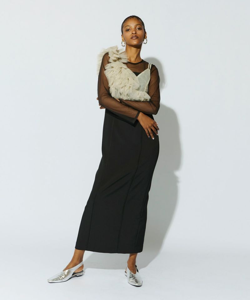 pearl bustier dress | ANDRESD