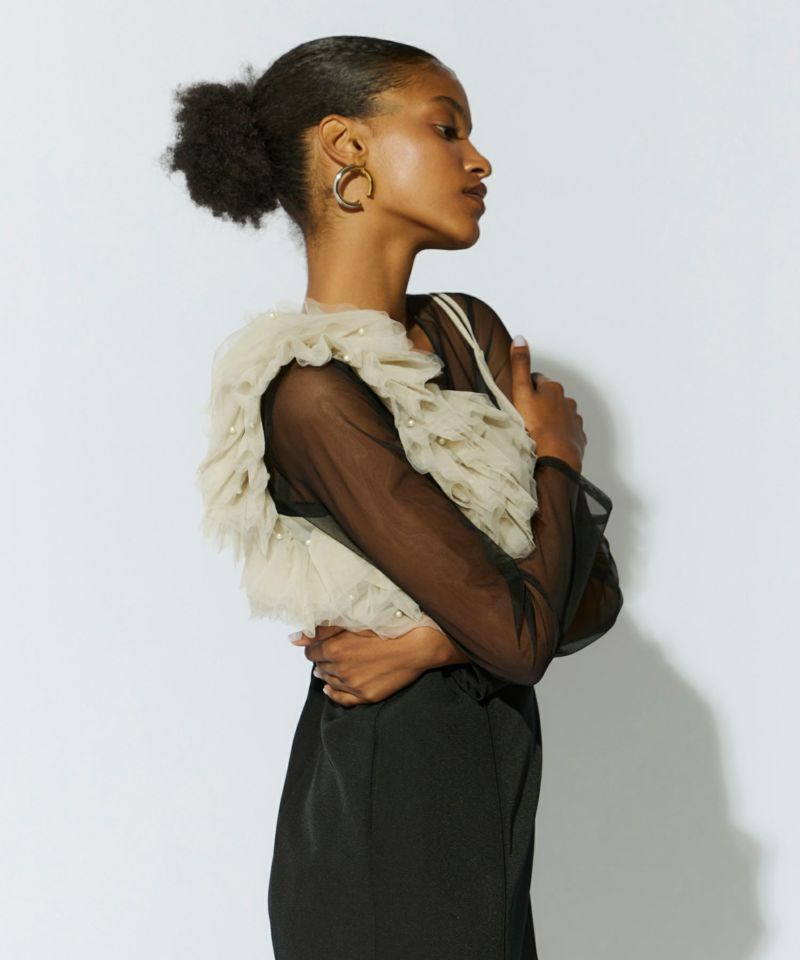 pearl bustier dress | ANDRESD