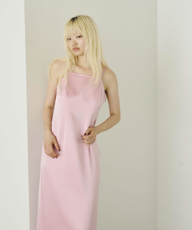 超話題新作 satin minimal dress | ANDRESD ワンピース