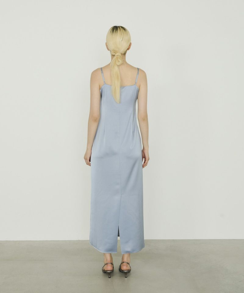 【SALE】 satin minimal dress | ANDRESD ワンピース