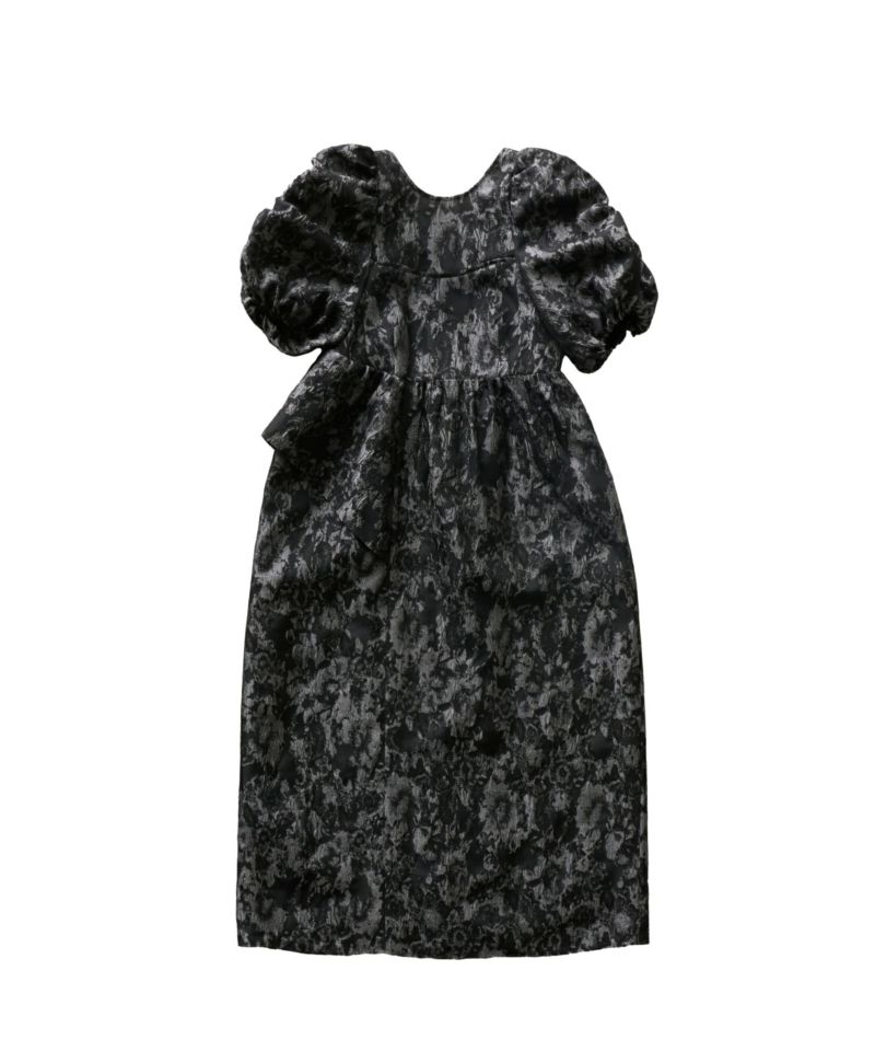 一部受注販売 】bubble sleeve jacquard dress | ANDRESD