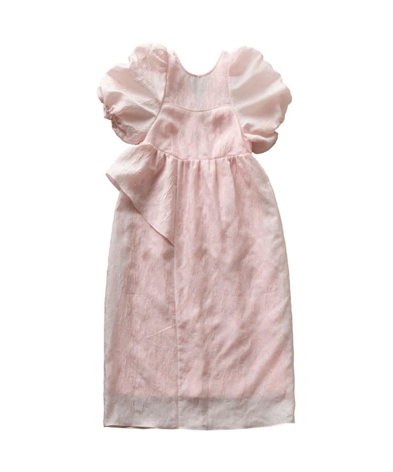 bubble sleeve jacquard dress | ANDRESD