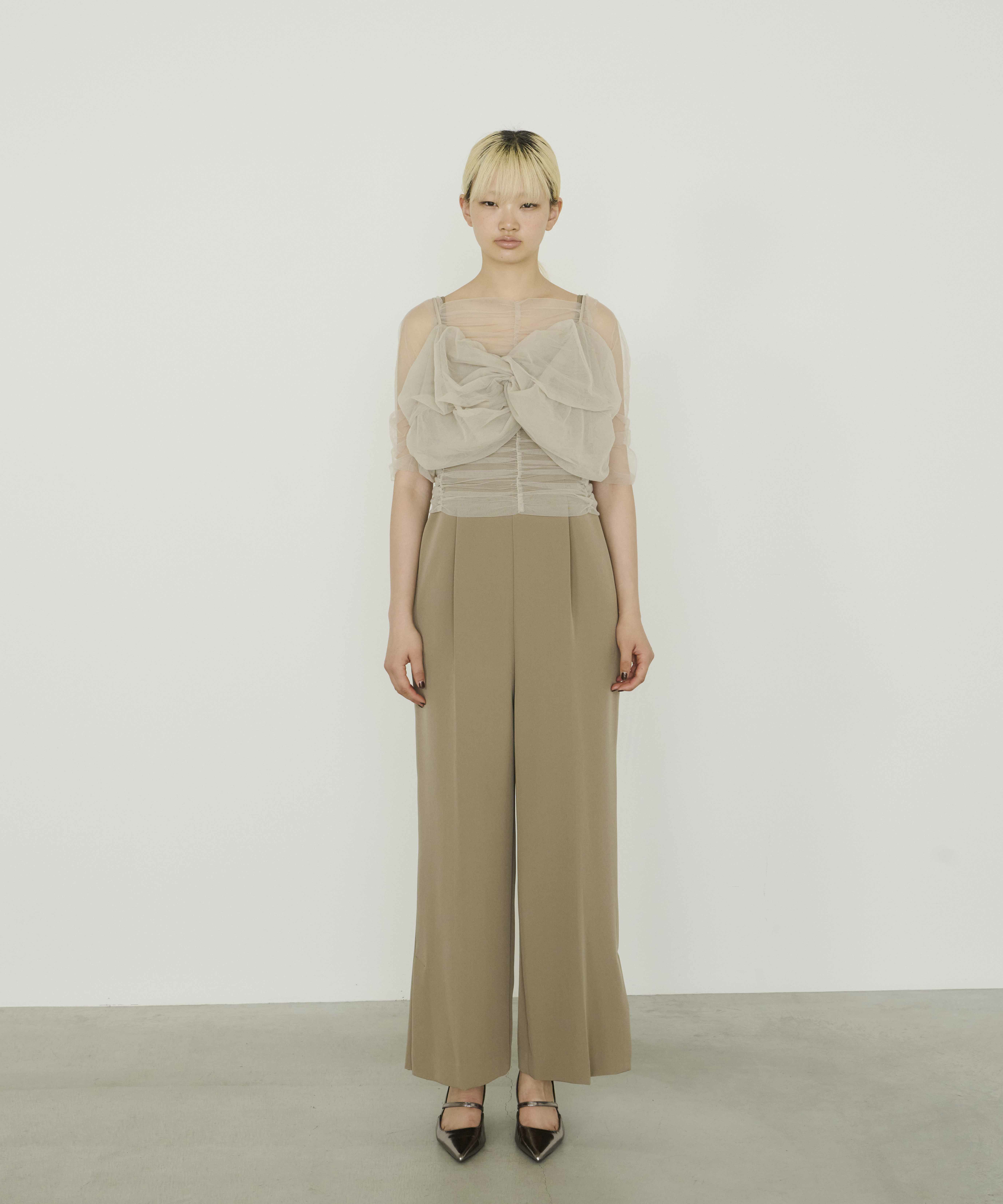 twisted bustier layered tops | ANDRESD