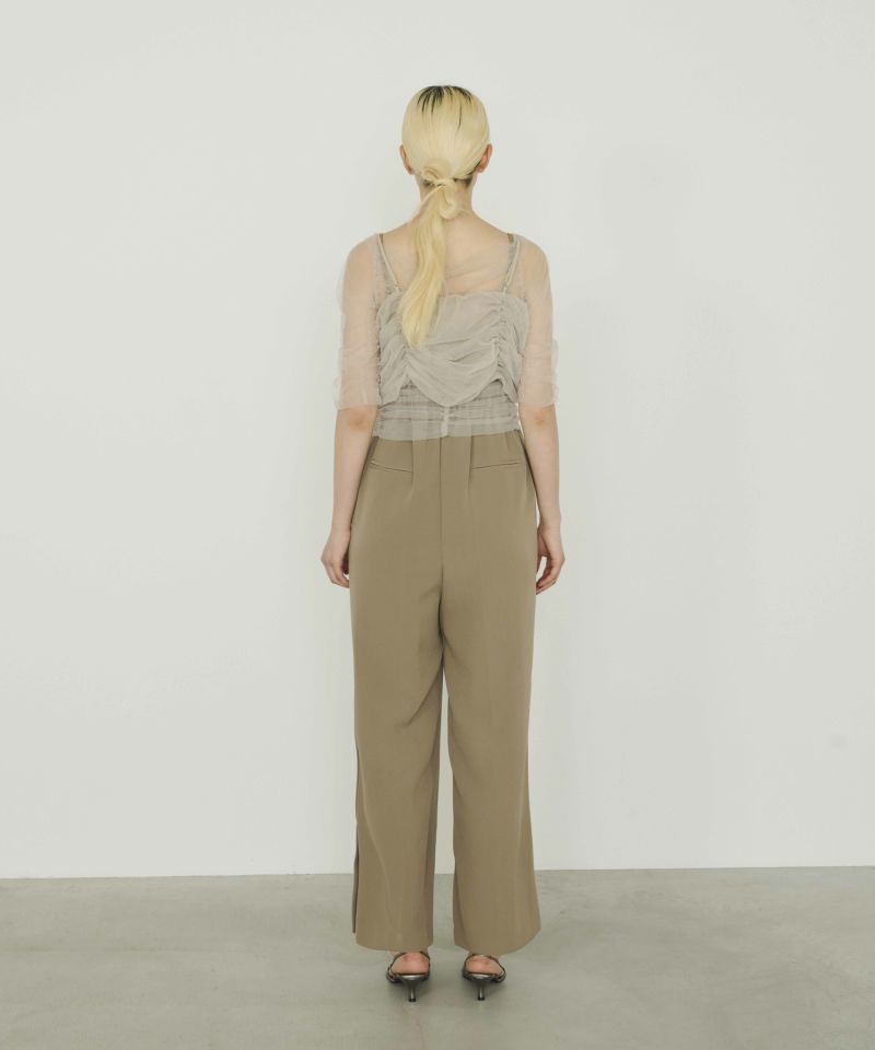 ブラウス シャツ twisted bustier layered tops / ツイステッドビスチェレイヤードトップス レディース ANDRESD ブラウス シャツ twisted bustier layered tops