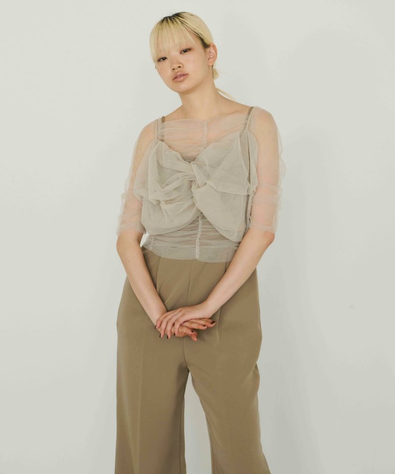 【ANDRESD】twisted bustier layered tops twisted bustier layered tops | ANDRESD