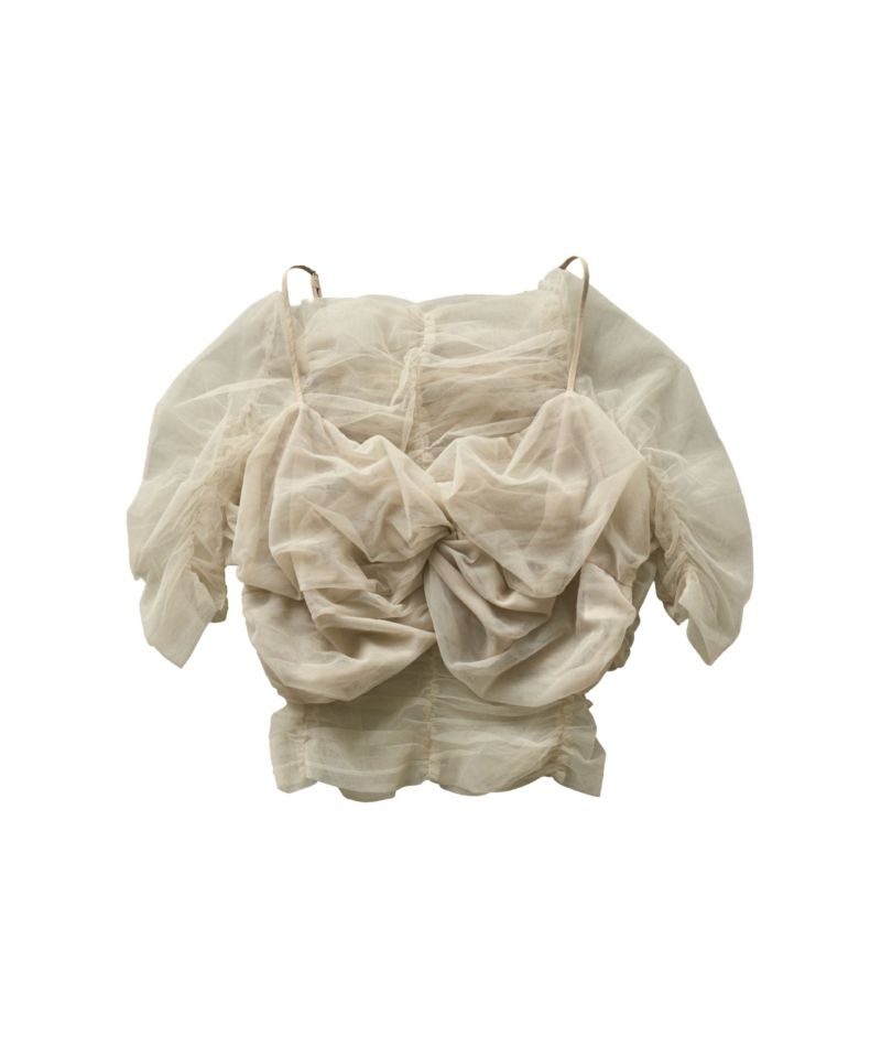 【ANDRESD】twisted bustier layered tops twisted bustier layered tops | ANDRESD