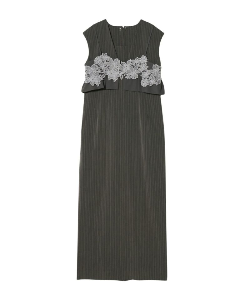 スーツ・フォーマル・ドレス pinstripe sleeveless bustier dress pinstripe sleeveless bustier dress | ANDRESD
