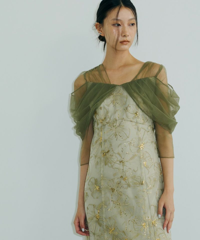 スーツ・フォーマル・ドレス ANDRESD tulle drape spangle dress tulle drape spangle dress | ANDRESD