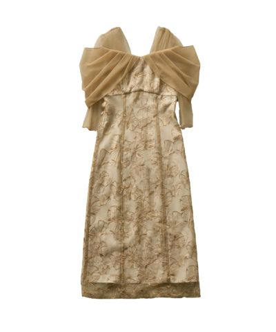 shirring gather setup dress | ANDRESD