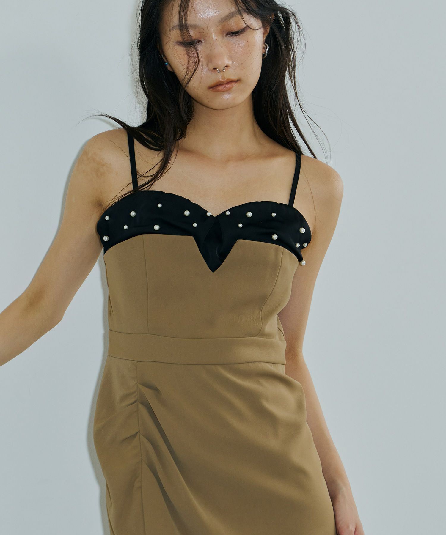 pearl glow velour dress | ANDRESD