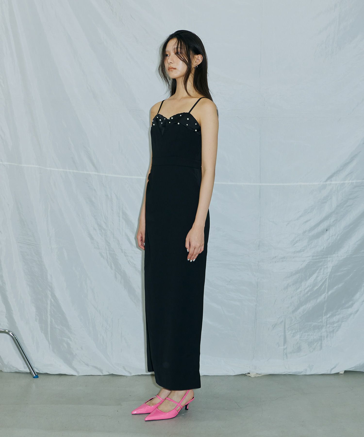 dropped pearl dress | ANDRESD