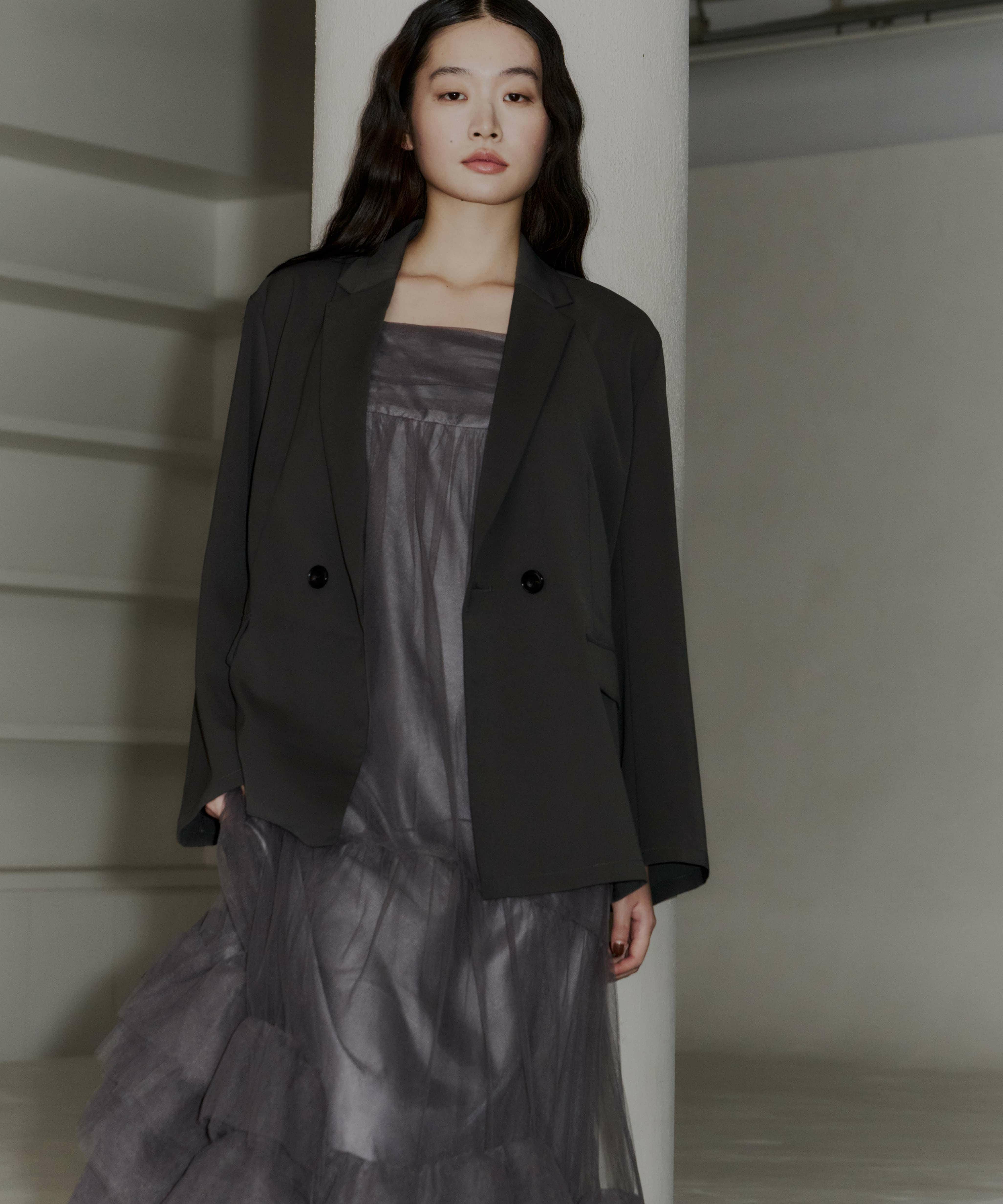 【本日限定値下げ】volum tulle jacket set dress volume tulle jacket set dress | ANDRESD