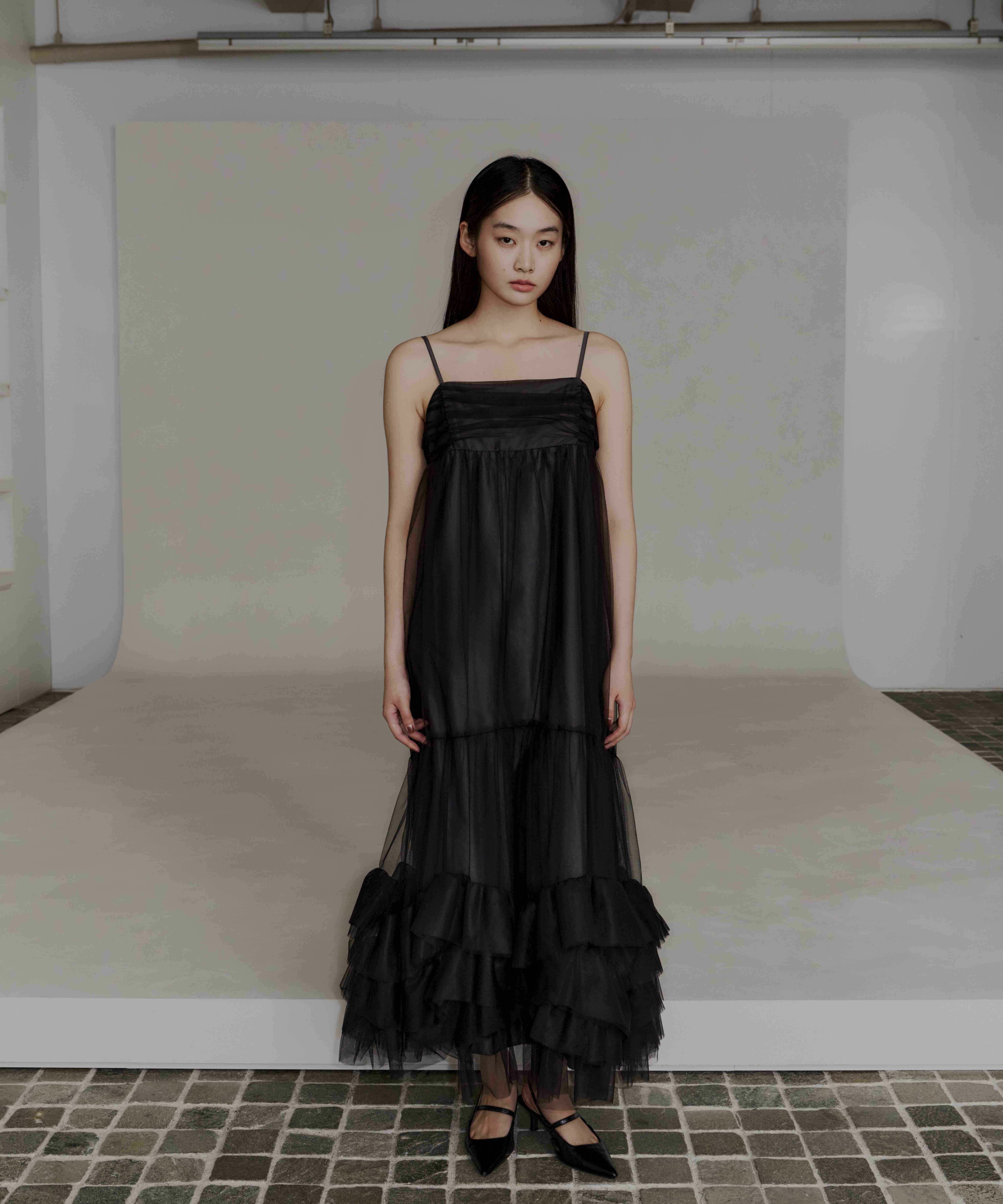 andresd】volume tulle jacket set dress volume tulle jacket set