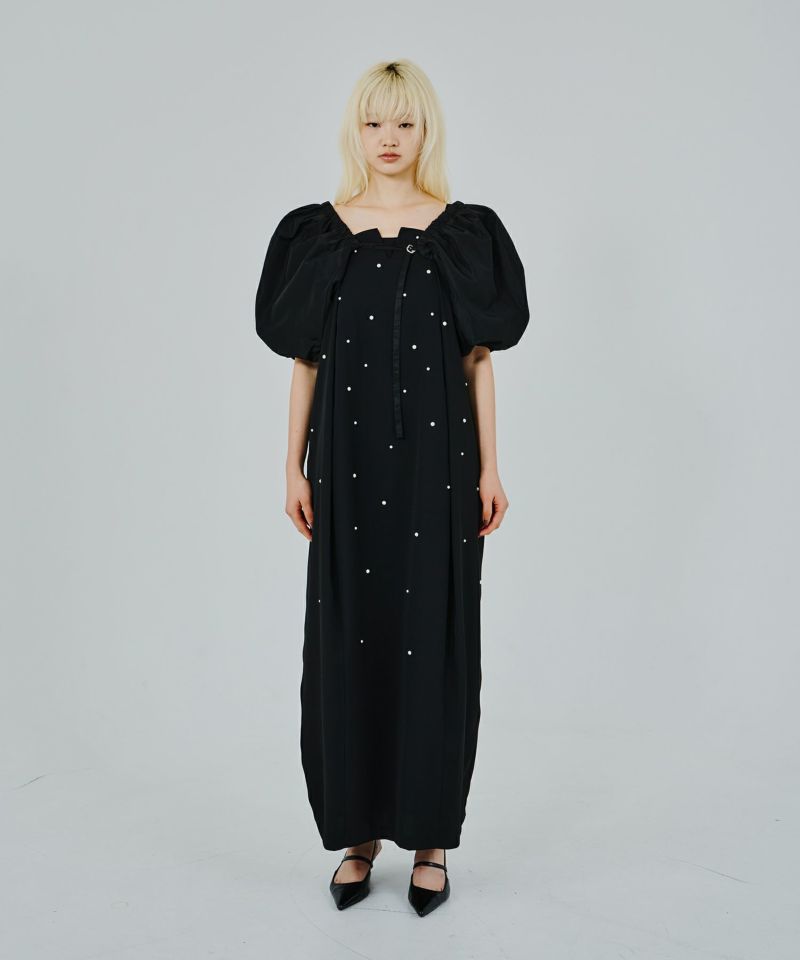andresd pearl bustier dress ブラウン L pearl bustier dress | ANDRESD