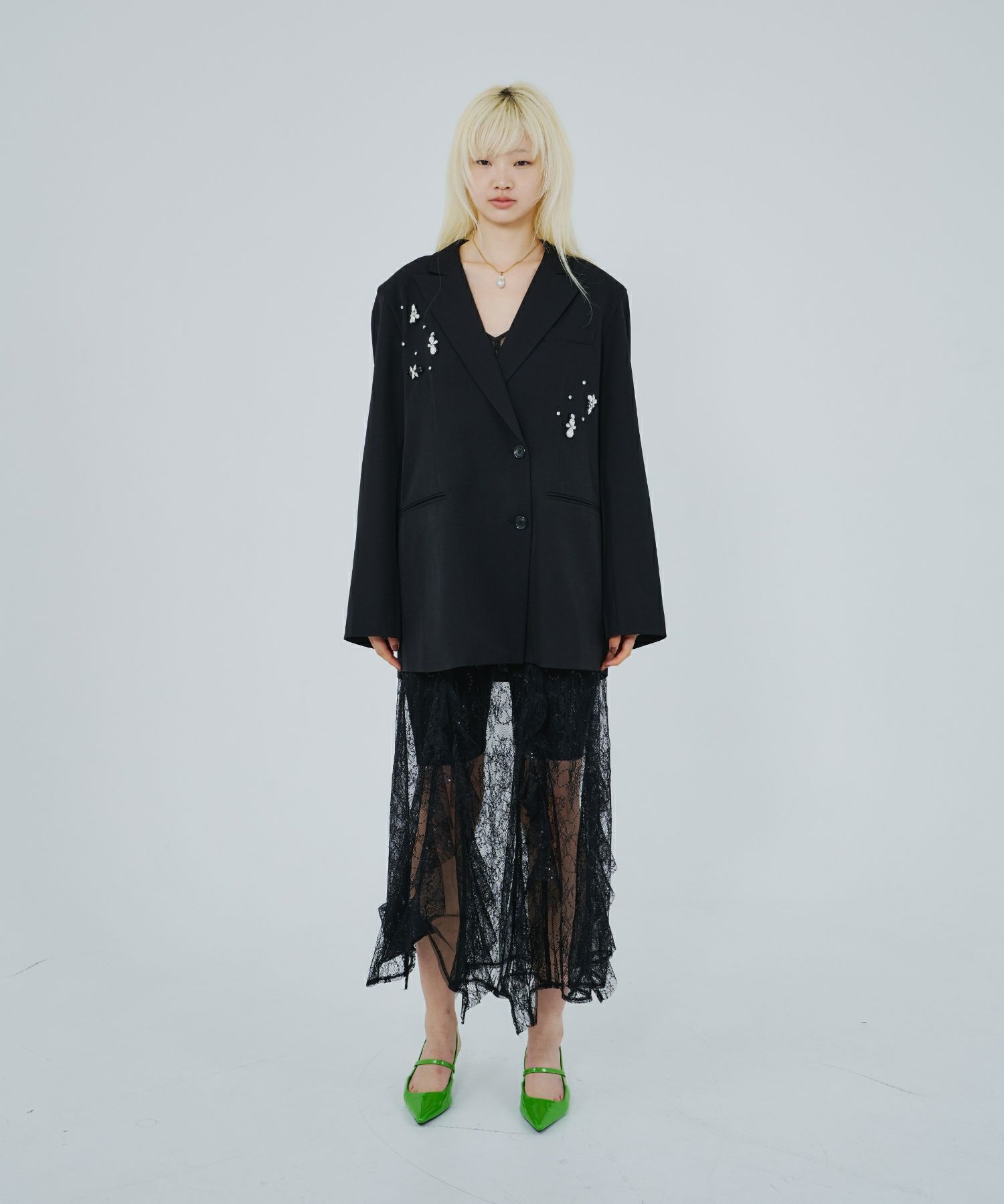 jewels shine boxy jacket | ANDRESD