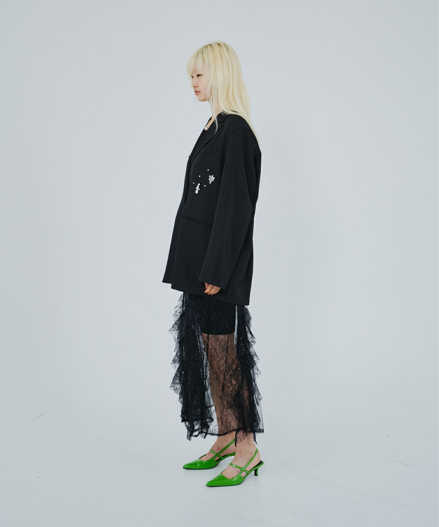 jewels shine boxy jacket | ANDRESD