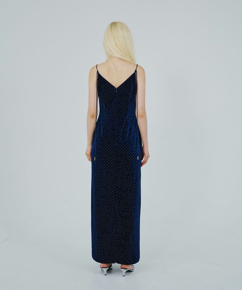 ANDRESD/drape velour dress/black/sサイズ ANDRESED drape velour dress ブラックSサイズ drape velour