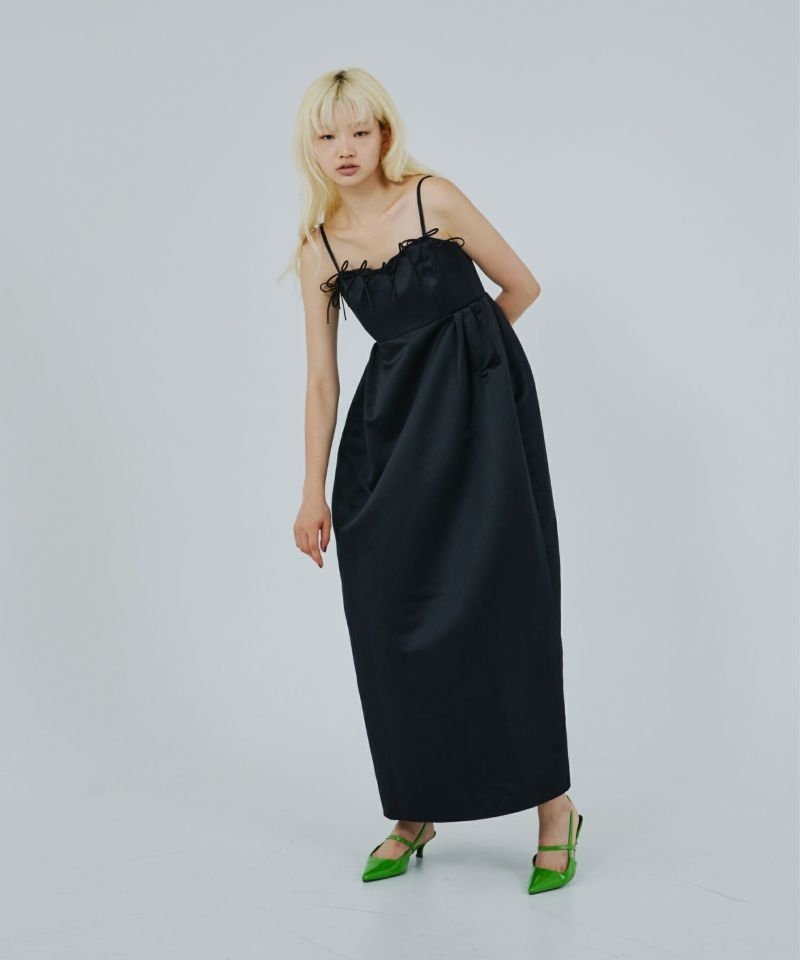 ribbons puffy volume dress | ANDRESD