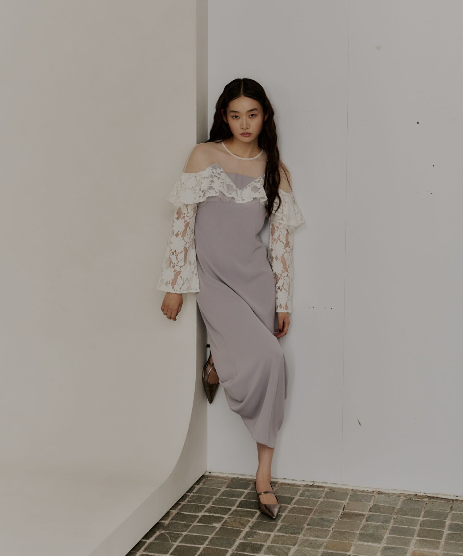 lace raffle dress | ANDRESD