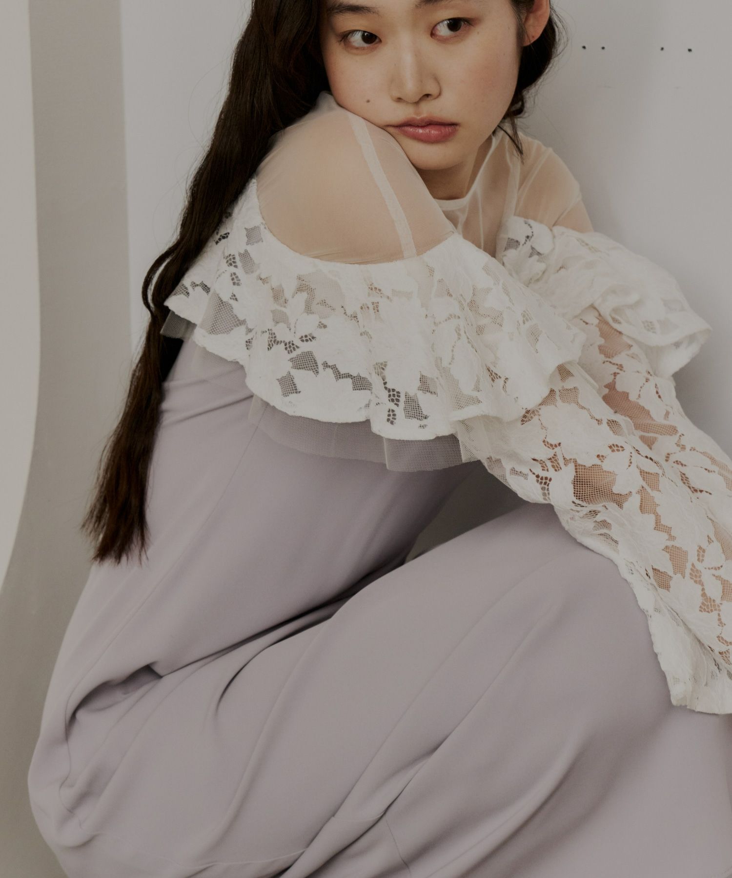 【NEW】アンドレスド（ANDRESD）/【ANDRESD】lace raffle dress lace raffle dress | ANDRESD