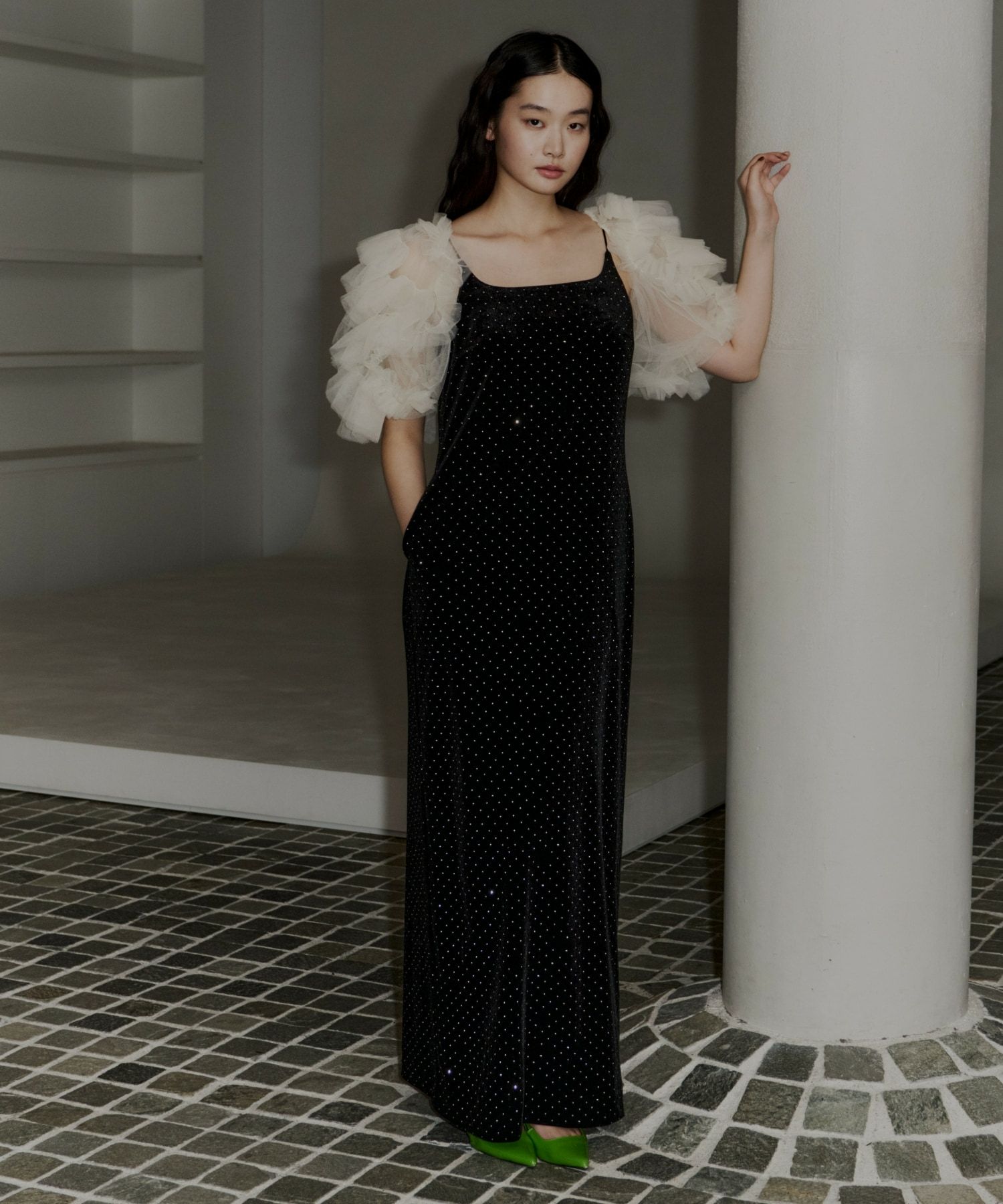 mixing frills bolero | ANDRESD