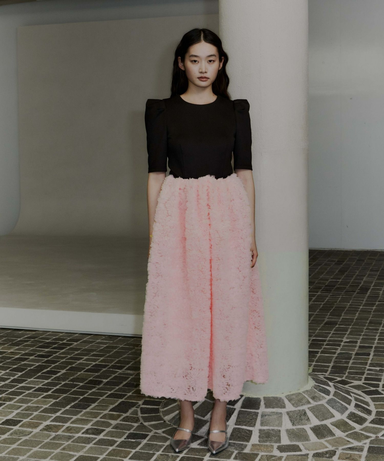 mocomoco set up half sleeve dress | ANDRESD