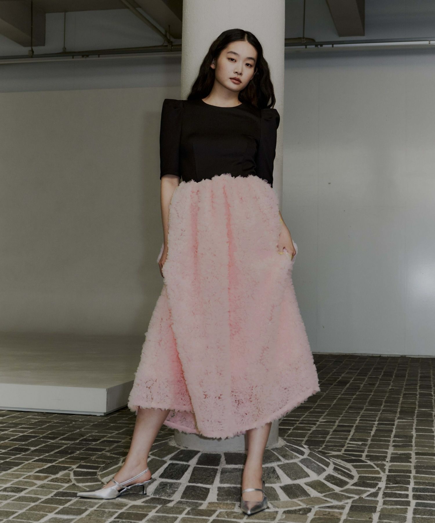 mocomoco set up half sleeve dress | ANDRESD