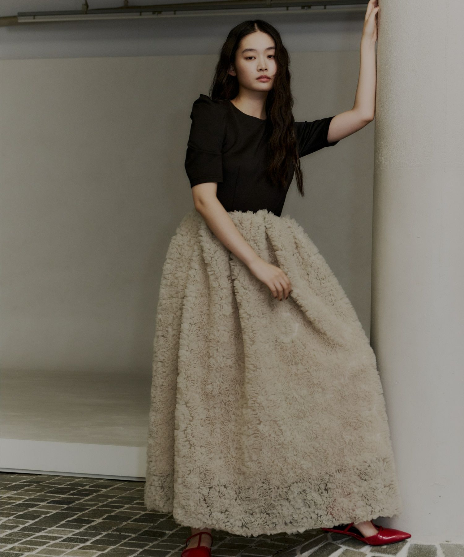 mocomoco set up half sleeve dress | ANDRESD