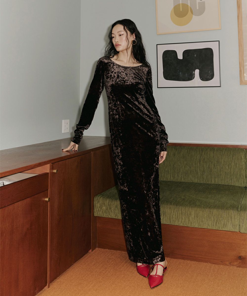 sparkle lace velour dress | ANDRESD