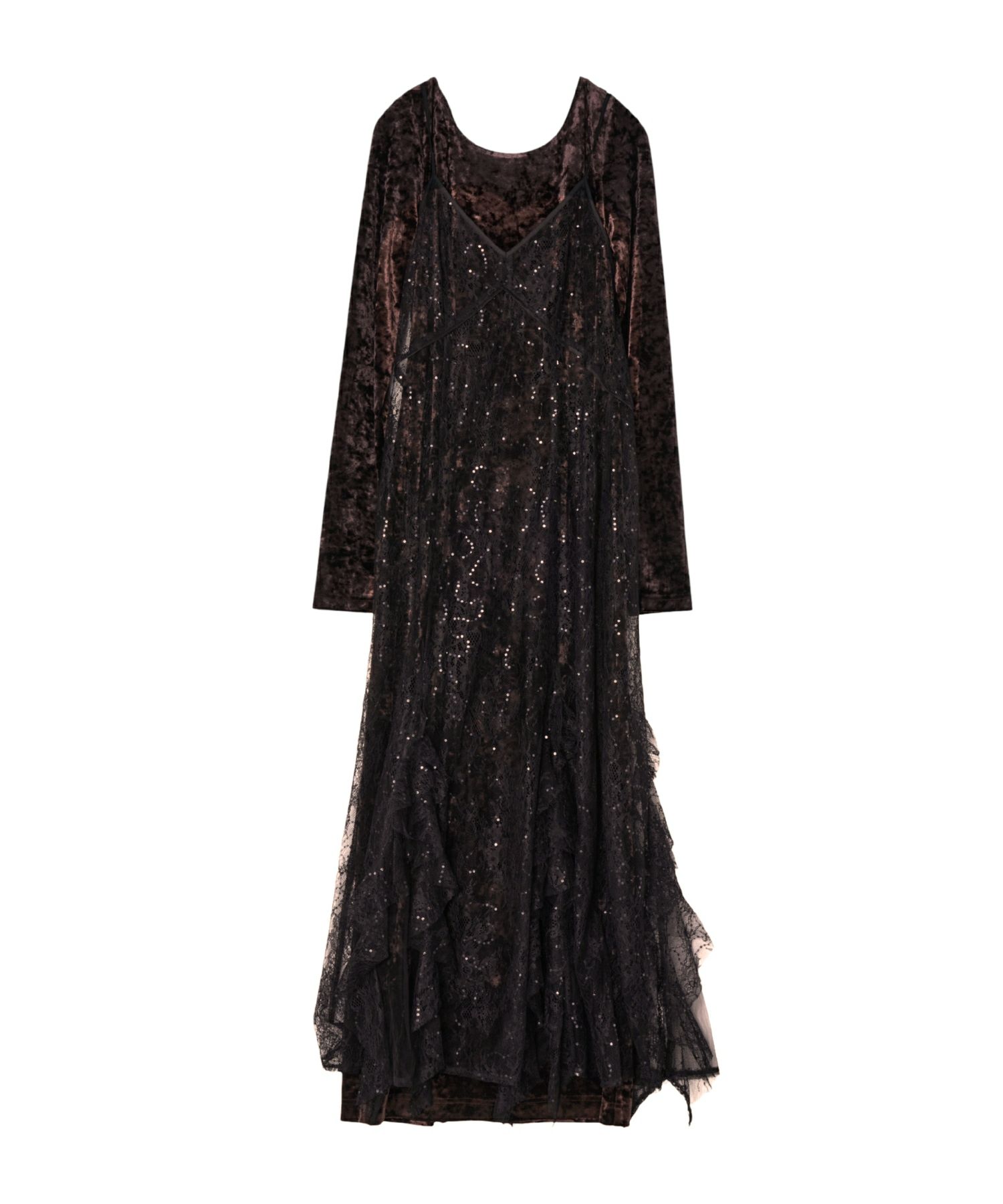 スーツ・フォーマル・ドレス ANDRESD sparkle lace velour dress sparkle lace velour dress | ANDRESD