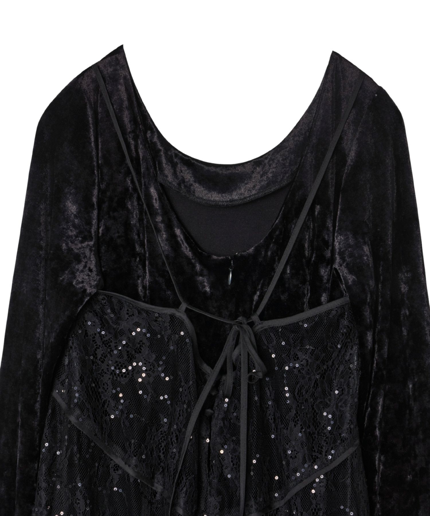 スーツ・フォーマル・ドレス ANDRESD sparkle lace velour dress
